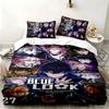 Blue Lock 3pc set Perfect for bedroom use Comfortable bedding set includes a duvet cover and two pillowcases Ideal birthday or Christmas gift