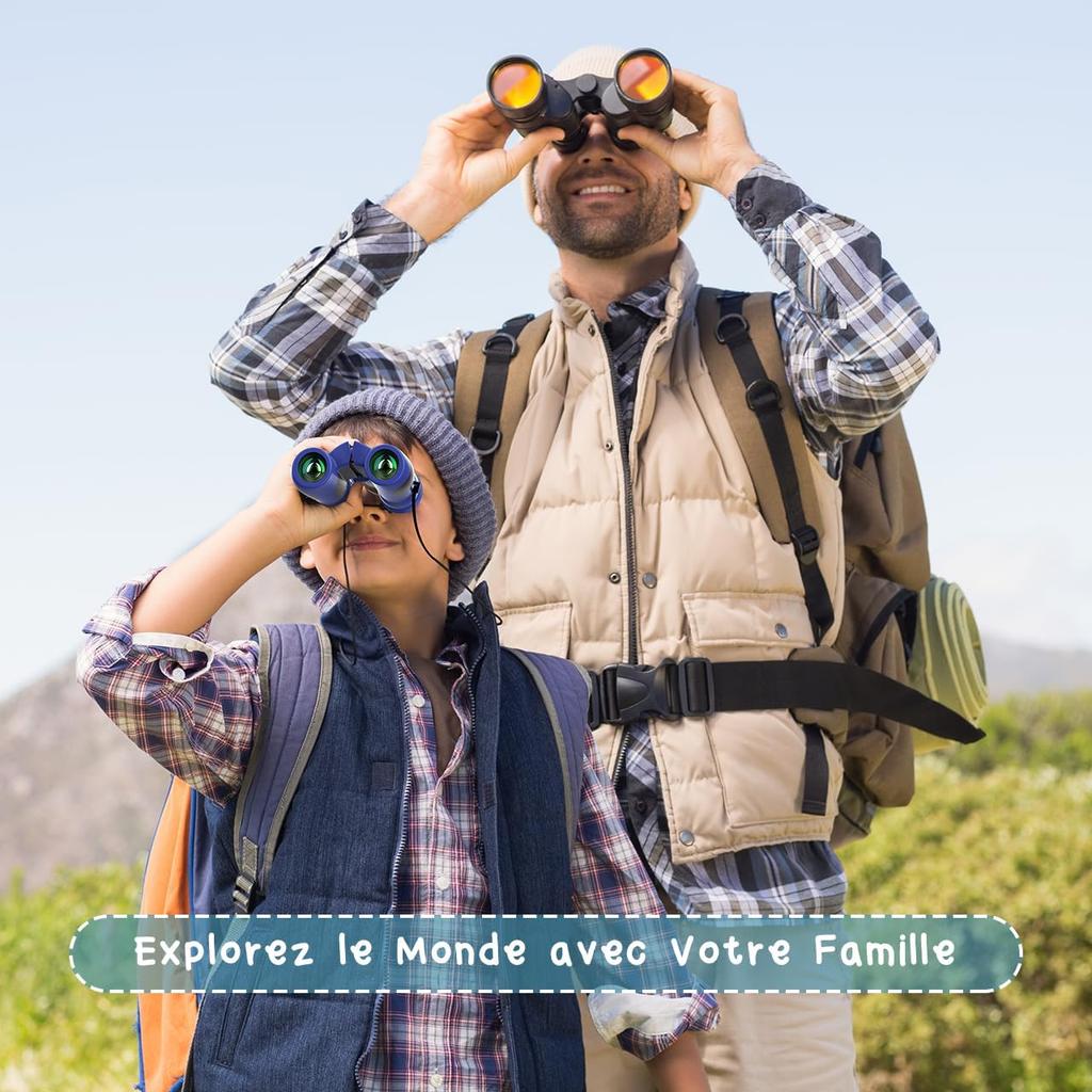 LetsGO Toyz 2020 Binoculars for Children, 8 X 21, Christmas Gift & Outdoor Toy