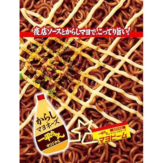 Meisei Ippei-chan Yomise no Yakisoba Large Serving 12 pieces cup noodles delicious grilled flavor mustard mayonnaise 175g