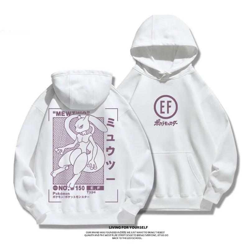 Anime Pikachu Snorlax New Sweatshirt Gengar Men Women Autumn Winter Hoodie Student Sweater Youth Cool Sports Jacket Coat