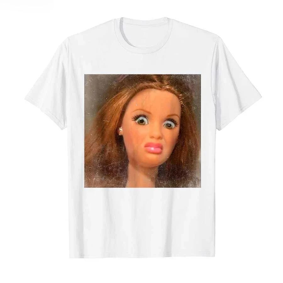 2026 SpringSummer Funny and Disgusting FunnyExpression BabyLike Face Cute Emoji Unisexs and Womens ShortSleeved TShirts