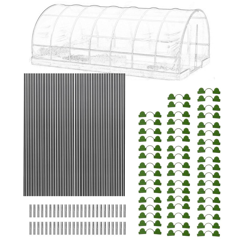 Садовые обручи для высоких грядок, опоры для кашпо, садовые туннели, обручи для рядов, покрытие для грядок, сетка для садового покрытия, двор