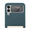 Anti -Scratch Luxury Leather Phone Coque Case For Samsung Galaxy Z Flip 4 5g Flip4 Flip 3 Flip3 Zflip4 Card Slot Funda Cover
