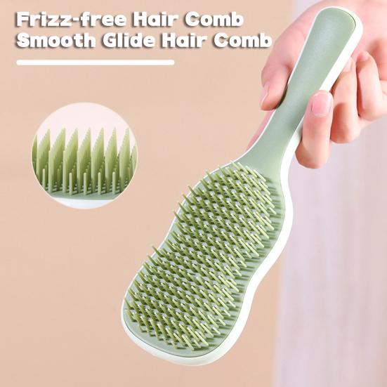 Air Cushion Massage Comb with Soft Bristle Long Handle Hairdressing Comb To Prevent Hair Tangles Anti-static Scalp Massage Hair Brush for Women
