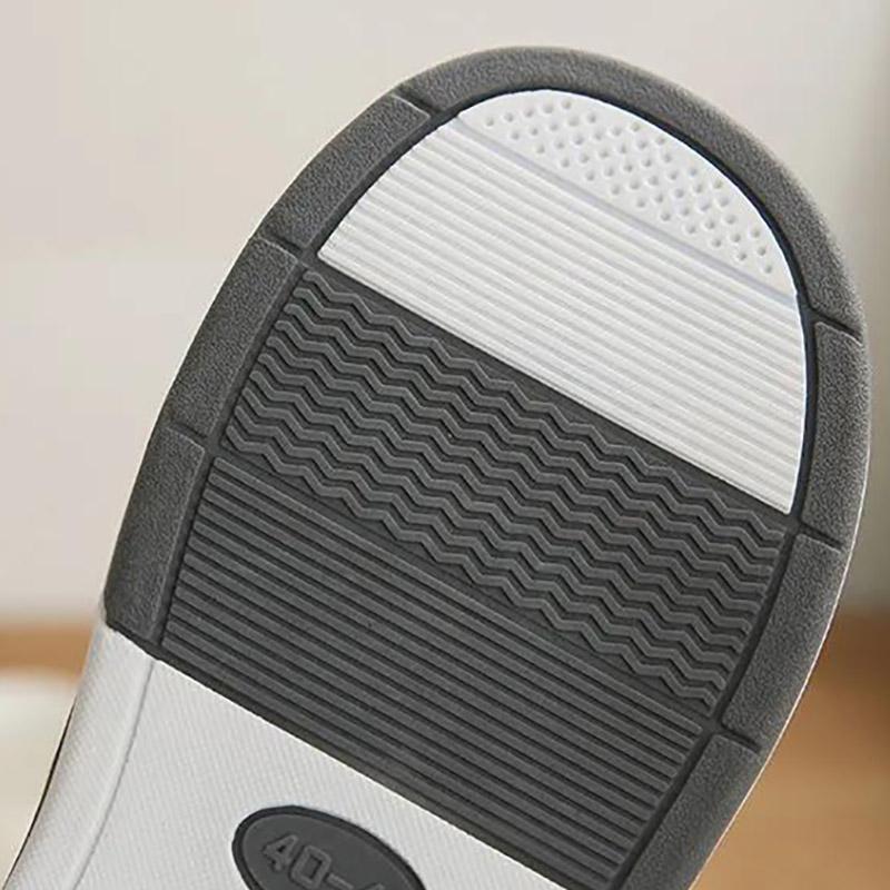 Осенне-зимние тапочки из чистого хлопка. Домашняя нескользящая обувь на мягкой подошве. Теплая простая плюшевая хлопковая обувь.