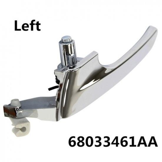 For 2008-2012 Jeep Liberty Front or Rear Left Side Chrome Interior Door Handle