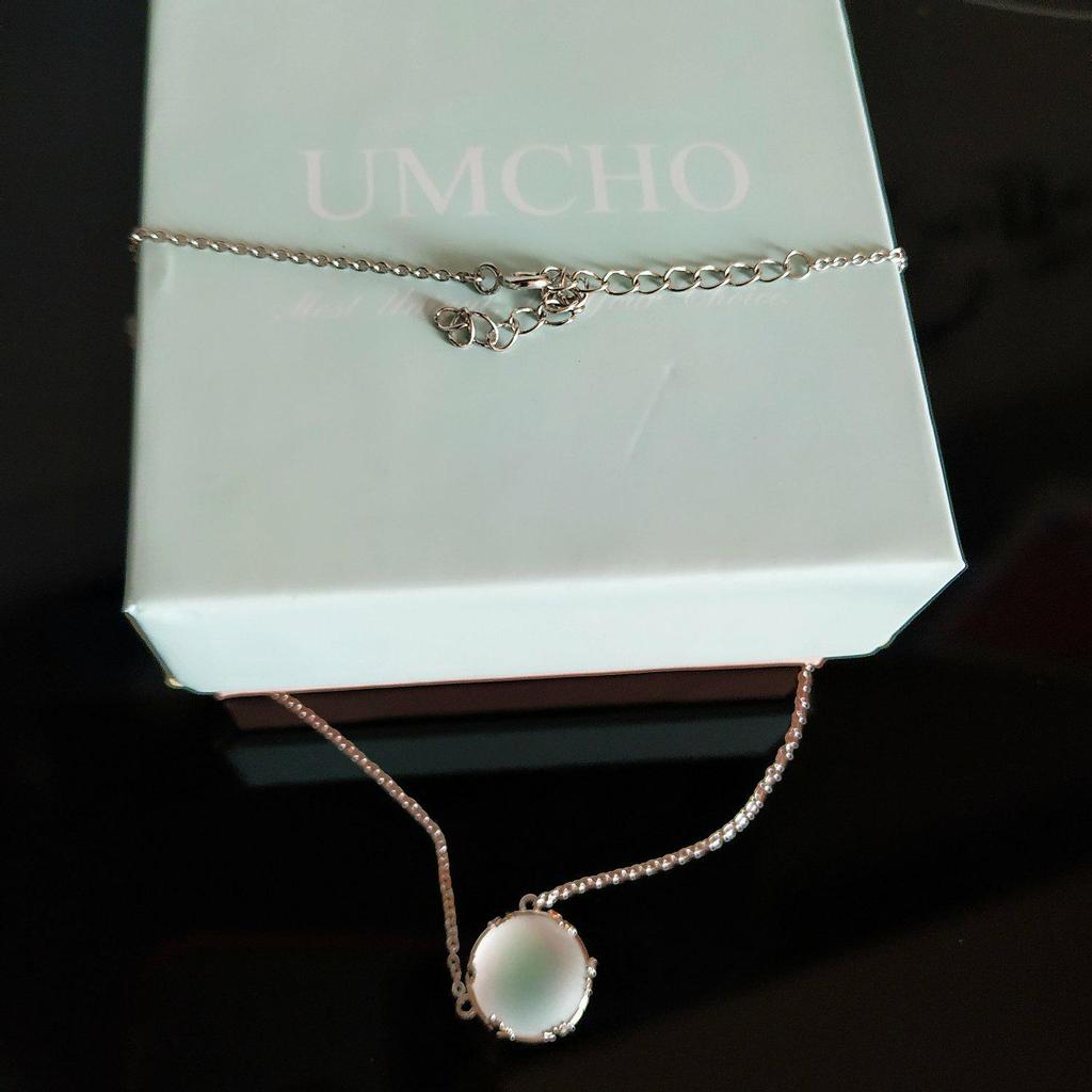 Женское ожерелье с подвеской, из стерлингового серебра 925 пробы