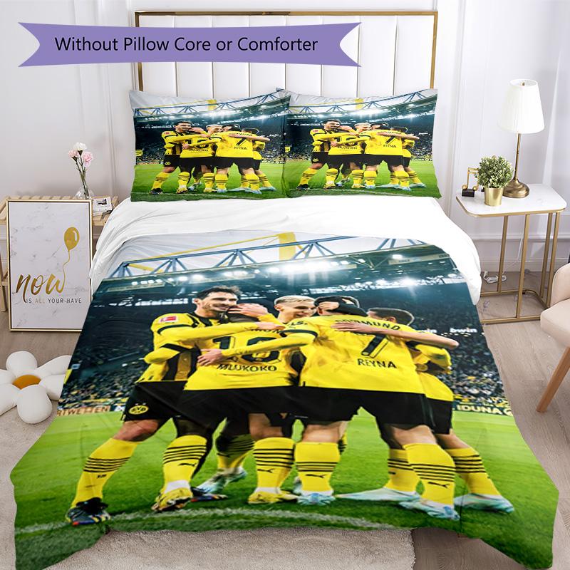 Borussia Dortmund Bedding Set Breathable Duvet Cover With Pillowcases Home Decoration Birthday Gift