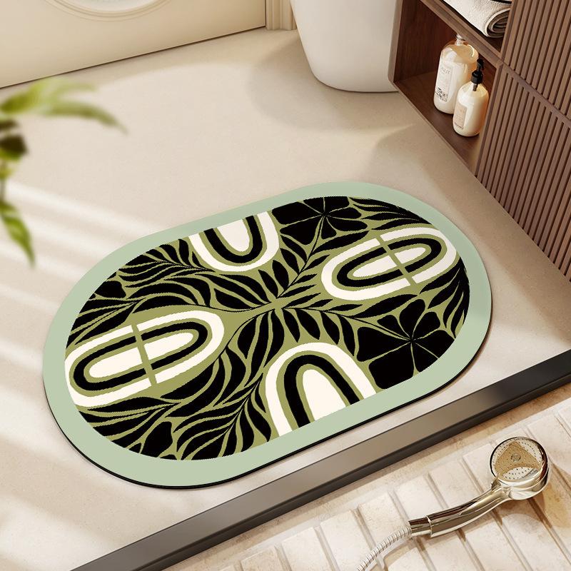 Ванная Туалет Впитывающий Коврик для Пола Коврик для Двери Ванной Грязеотталкивающий Быстросохнущий Противоскользящий Коврик