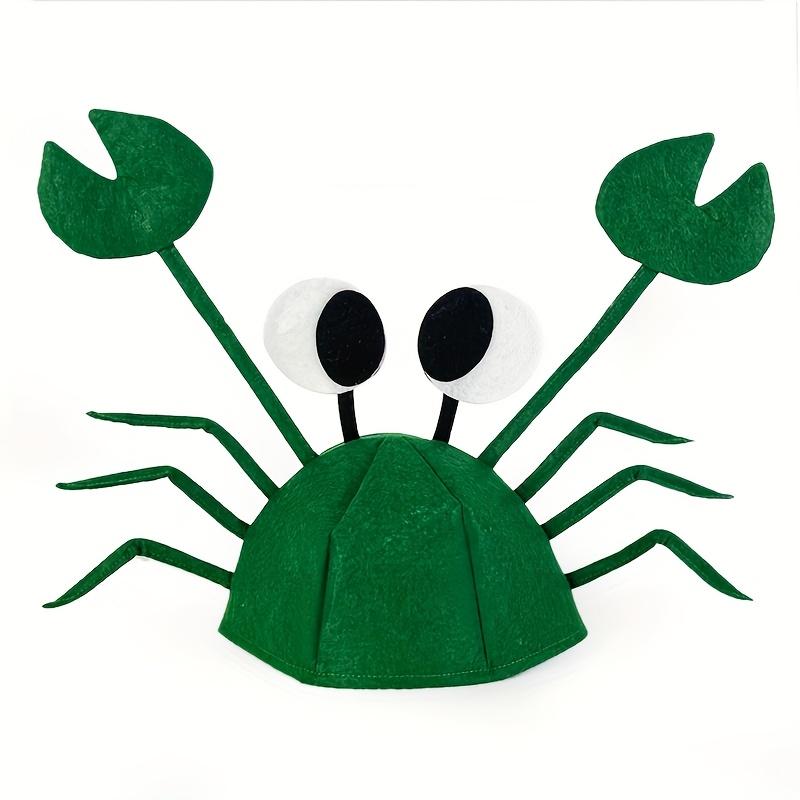 Cute and funny crab hats, holiday friends' parties,new and unique animal headwear, funny props, adjustable sizes,Christmas gifts