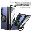Чехол для Samsung ZFold 7/6/5 с магнитным вращающимся держателем W25, защитный чехол с полным покрытием, защищающий от падений, и защитная пленка для экрана.