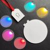 Personalized LED Sublimation Christmas Ornament Unfinished Round Acrylic Christmas Decoration Unique Holiday Gift