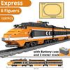 Express GBL Technic Building Blocks Battery Powered Electric Sky High-speed Train Horizon Bricks Toys Children Gifts In Stock