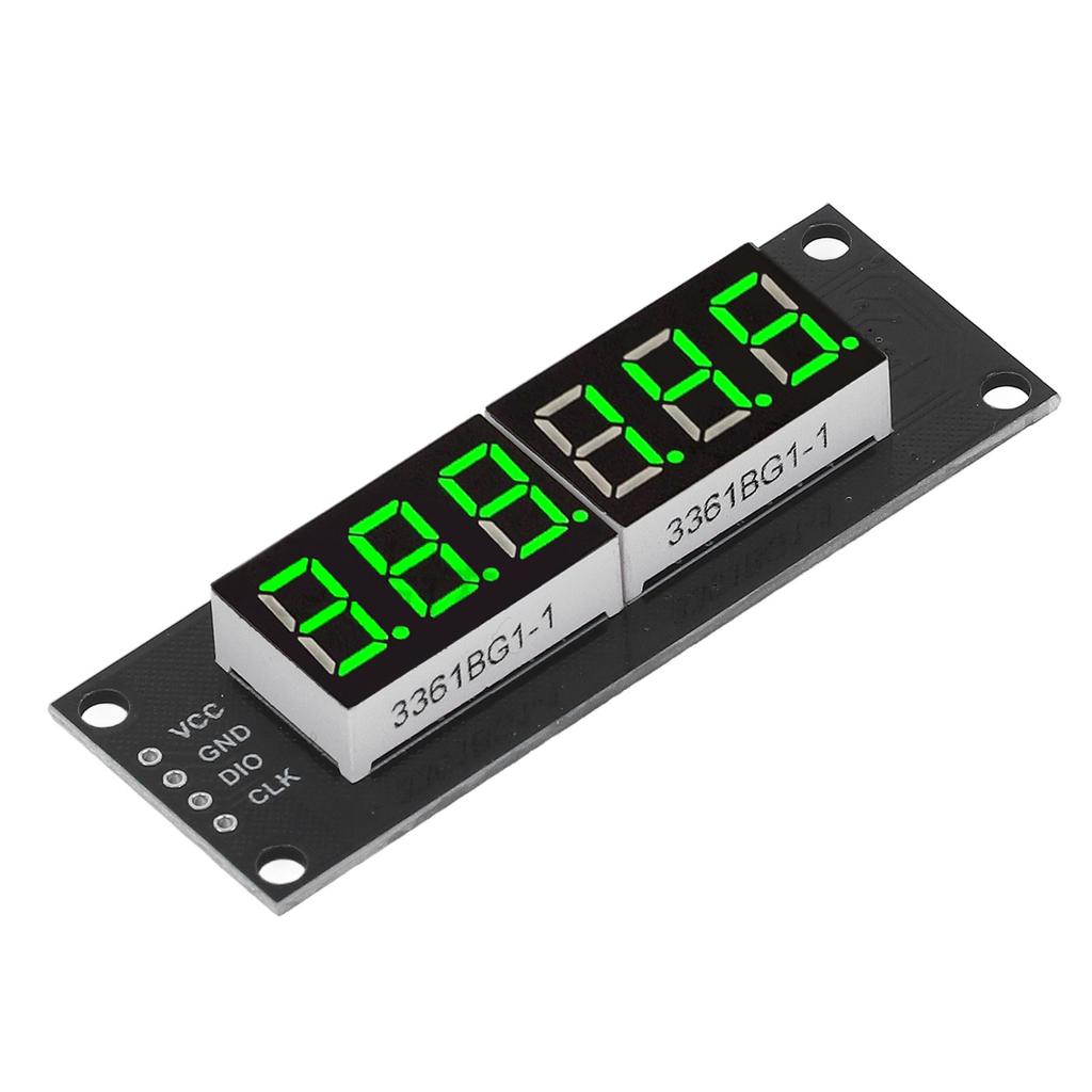 Светодиодный цифровой дисплей 0,36 дюйма 6 бит 7 сегментный TM1637 светодиодный модуль отображения часов с зеленым светом 5 В