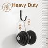 niffgaff 10-Pack Wall Outdoor Hooks for Hanging Coat - 30LB Screw in Metal Hanger Wall Mount, for Closet, Door, Bathrooms, Outside, for Towel,
