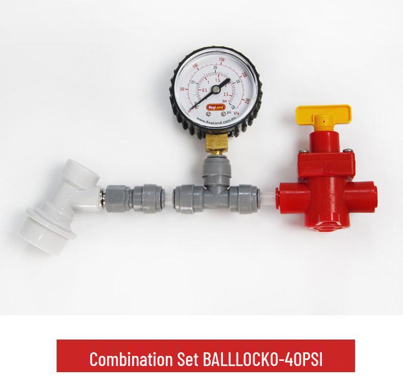 Craft Beer Fermentation Pressure Valve with CO2 Gauge