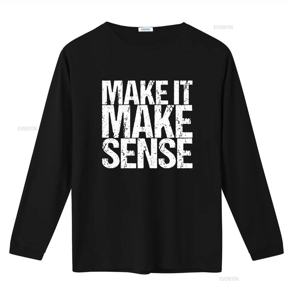 Make It Sense Футболка винтажная Стиранная Дышащий Топ для Повседневной Носки мужской Удобный Мягкий Универсальный с принтом Стильный