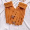 1Pair Women Touch Screen Winter Gloves Autumn Winter Warm Thick Skiing Gloves