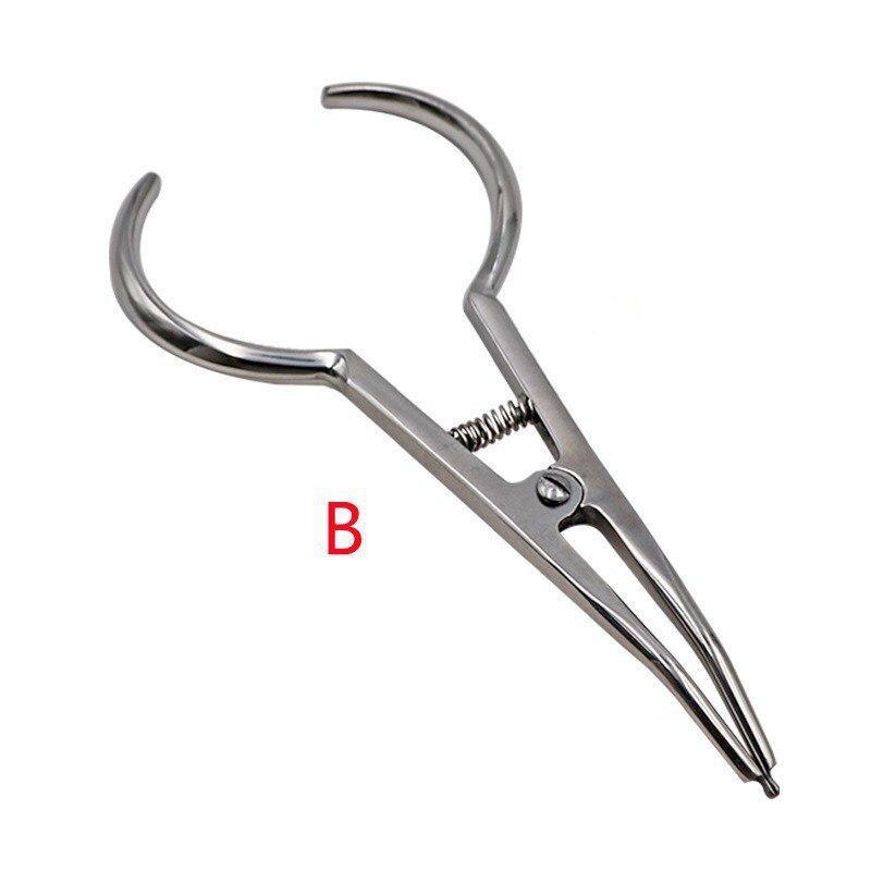 1 Pcs Dental Orthodontic Elastic Separators Circle Placement Pliers 2 Sizes Oral Teeth Ring Placing Forceps Dentist Tools