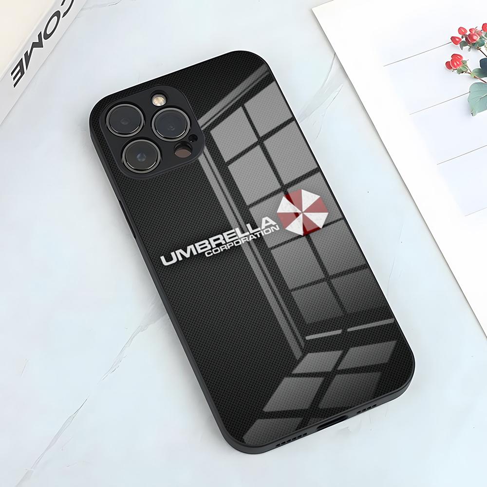 Чехол для телефона Resident Evil Umbrella для iPhone 17 Pro Max 15 Pro 16 14 Plus 12 13 Mini 11 Pro Ударопрочный стеклянный чехол