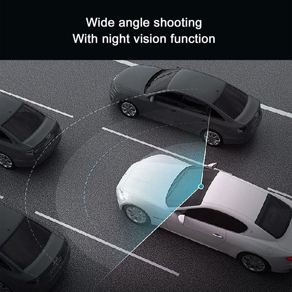 Видеорегистратор для передней части автомобиля, видеорегистратор ночного видения, 3-дюймовый IPS-экран, встроенный G-сенсор, автомобильная камера 480P HD с циклической записью, обнаружением движения