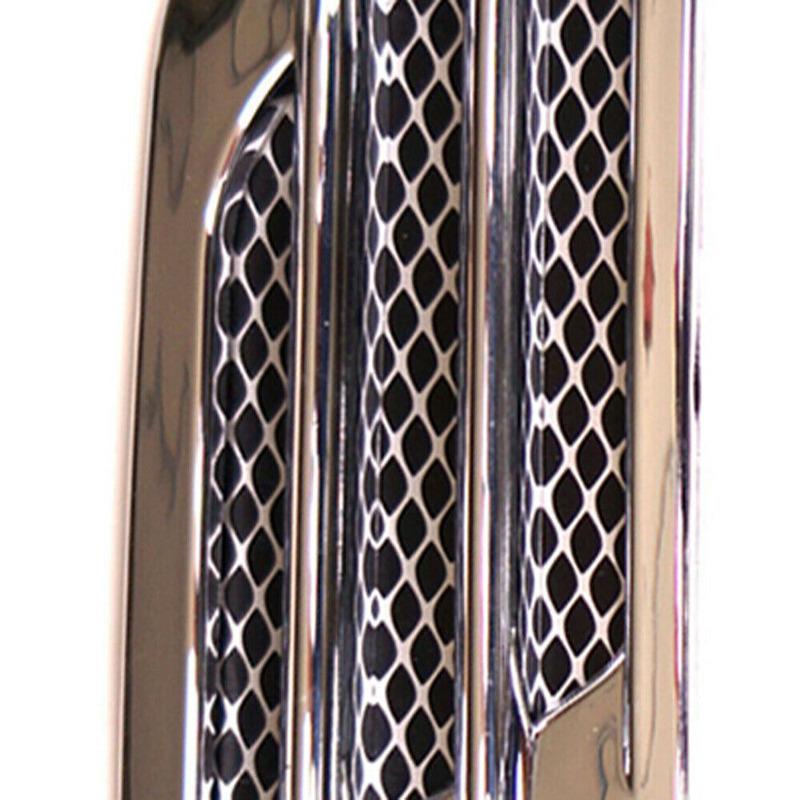 2 шт., автомобильный капот, воздухозаборник, боковое крыло, молдинг, отделка, решетка воздухозаборника, наклейка, черная серебристая, украшение для автомобиля