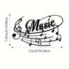 Металлические настенные таблички с музыкальными нотами - Музыкальный декор. Для спальни, гостиной и кухни. Металлический орнамент. Музыкальная нота.