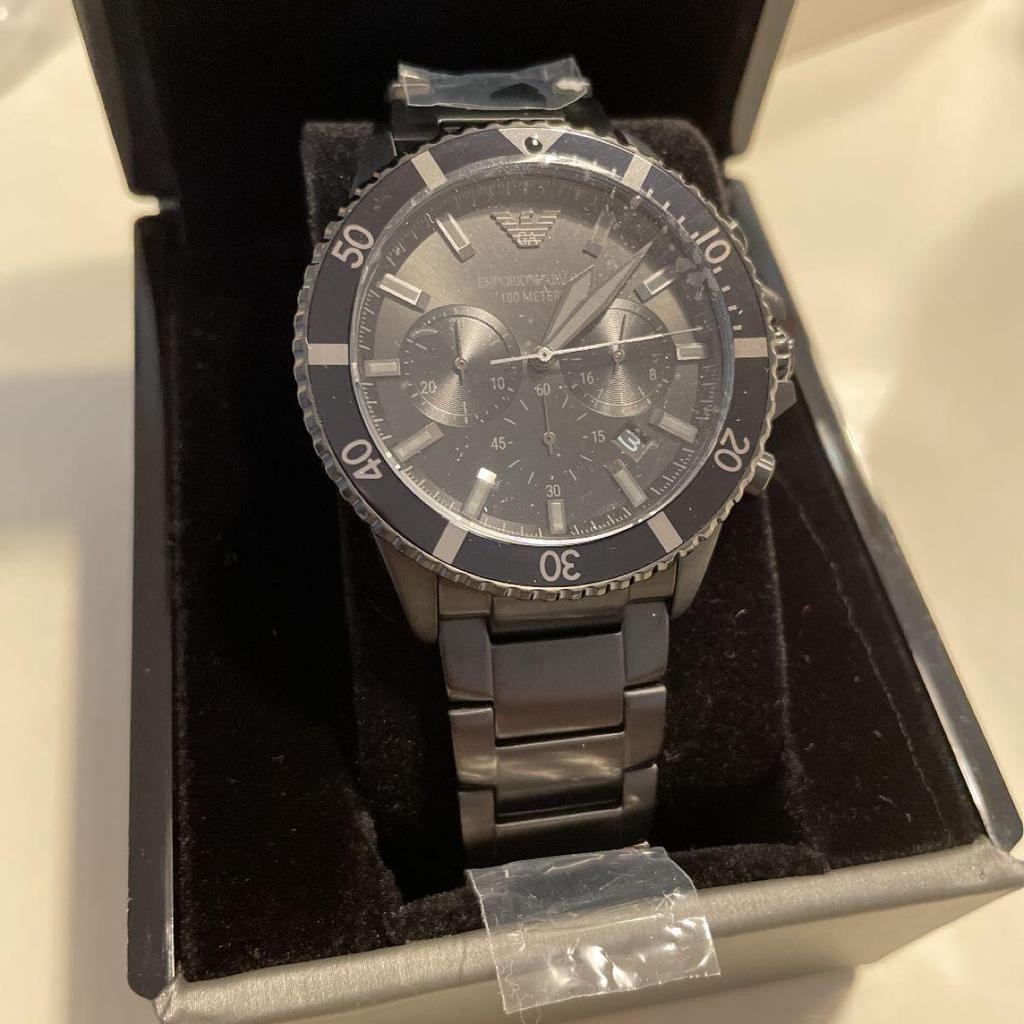 Б/у Emporio Armani AR11363 Diver Новые Неиспользованные Черные