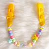 Safety Baby Pacifier Clips Newborns Beads Anti-lost Chain Toys Newborn Baby Dummy Pacifiers Clips for Teether Nipples