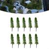 Diorama Model Trees Landscape Garden Miniature Decoration 10Pcs Supplies