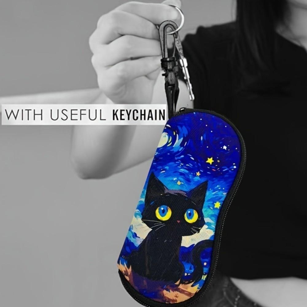Soft Sunglasses Storage Bag Hanging Reading Glass Pouch Creative Eyeglass Case for Kids Women Men