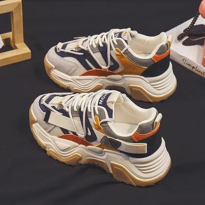 Мода Модный Универсальный Женский Обувь для Скалолазания Весна Осень Дышащий Уродливый Милый Ин Спортивная Обувь Повседневные Балетки Кроссовки на Платформе