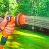 Насадка на садовый шланг Распылитель для водяного шланга Насадка для шланга высокого давления Герметичная ручная садовая лейка 8 регулируемых режимов распыления