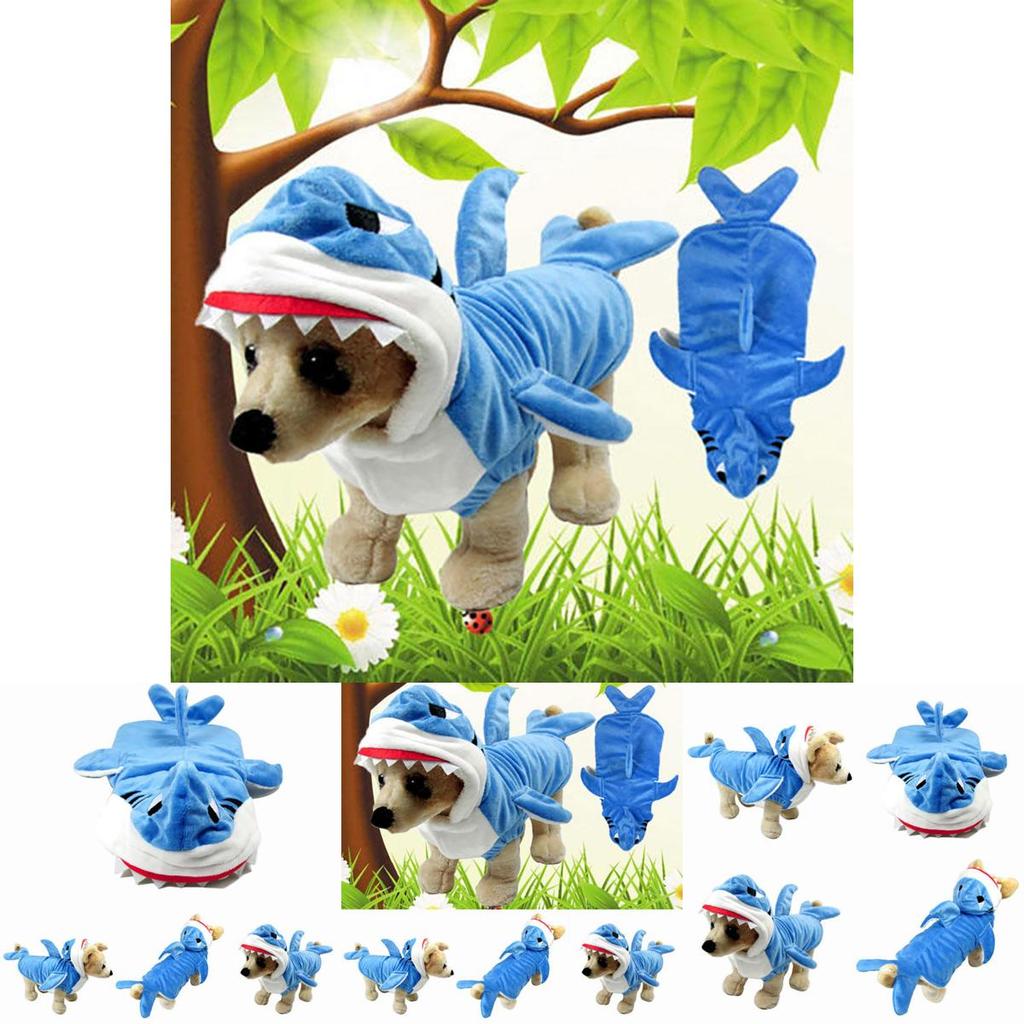 Fashionable Shark Jaw Puppy Coat Jacket For Dogs Ideal For Halloween Costumes