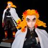 Anime Demon Slayer Kimetsu No Yaiba Kyojuro Rengoku Pvc Action Figure Japanese Anime Figure Model Toys Collection Doll Gift