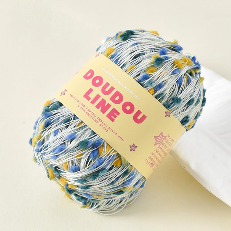 50 г/рулон Разноцветные точки разноцветные для свитера шарфа своими руками ручная вязка мягкая и удобная мохеровая пряжа радужная нить