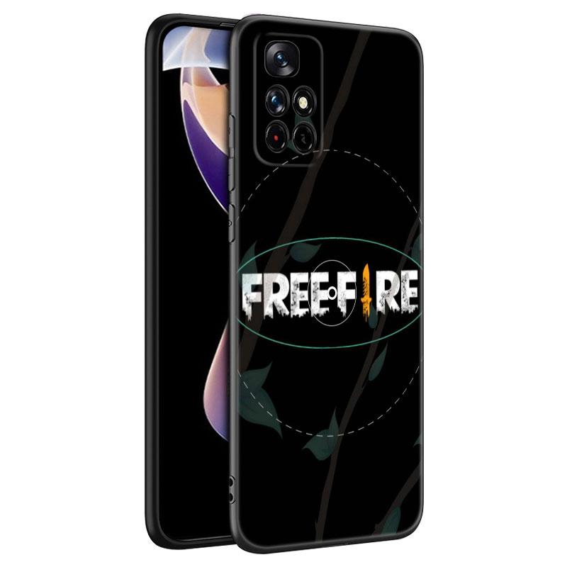 Черный силиконовый чехол для телефона Free Fire Game для Xiaomi Redmi Note 10 11 11S 12 13 4G 8 9 11T Pro 5G Plus 8T 9S 10S 12S