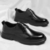 Модная осенне-зимняя новая модная повседневная кожаная обувь для мужчин однотонная новая дизайнерская обувь для платья мужская мягкая подошва шнуровка лоферы мужские