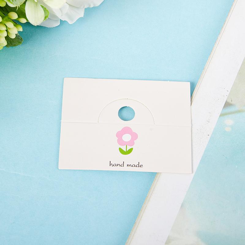 50шт милые аксессуары для волос картонные этикетки для карточек с плоским ртом сумка для карточек
