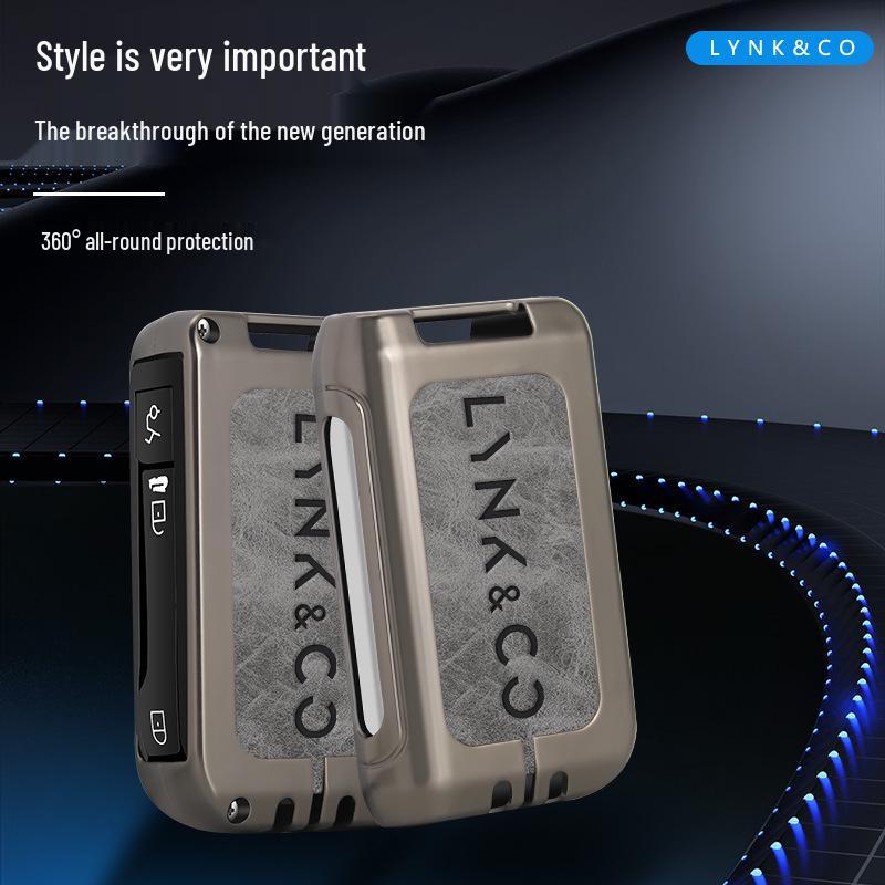 Lynk & Co 06 Key Case - 2021/2022 Model Metal High-End Men's Key Shell & Buckle