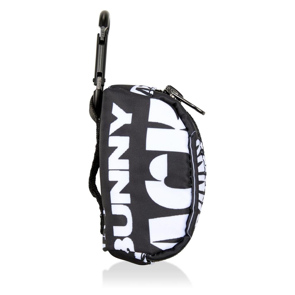 [Jack Bunny] Ball Pouch (logo Print, Carabiner Included, Can Hold 2 Balls)  Golf  262-4284902 011Black (pattern) FR