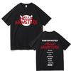 Футболки Babymonster Hello Monsters World Tour Двусторонний принт Мужская мода Оверсайз Повседневные Хлопковые Футболки с коротким рукавом