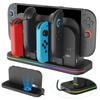 Для зарядного устройства NS2 Внешняя подставка для игровой консоли с RGB-подсветкой, вентилятором для рассеивания тепла, DC5V, док-станция для зарядки геймпада, подарок для друзей