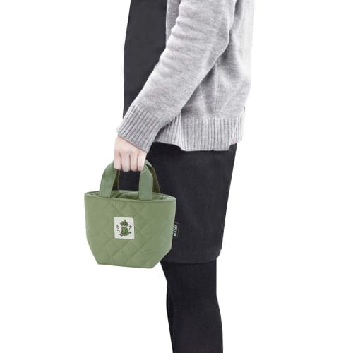 Skater Quilted Fabric Cold Insulation Lunch Bag for Lunch Jar Soup Jar 23.5 X Depth 11.5 X Height 15.5cm Moomin KKLB1-A