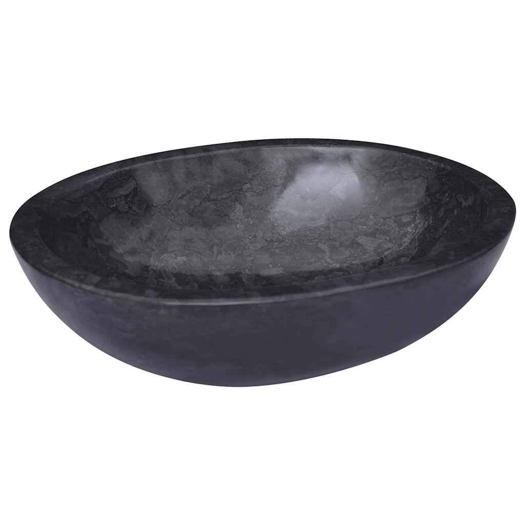 Black Wash Basin 53 x 40 x 15 cm Marble