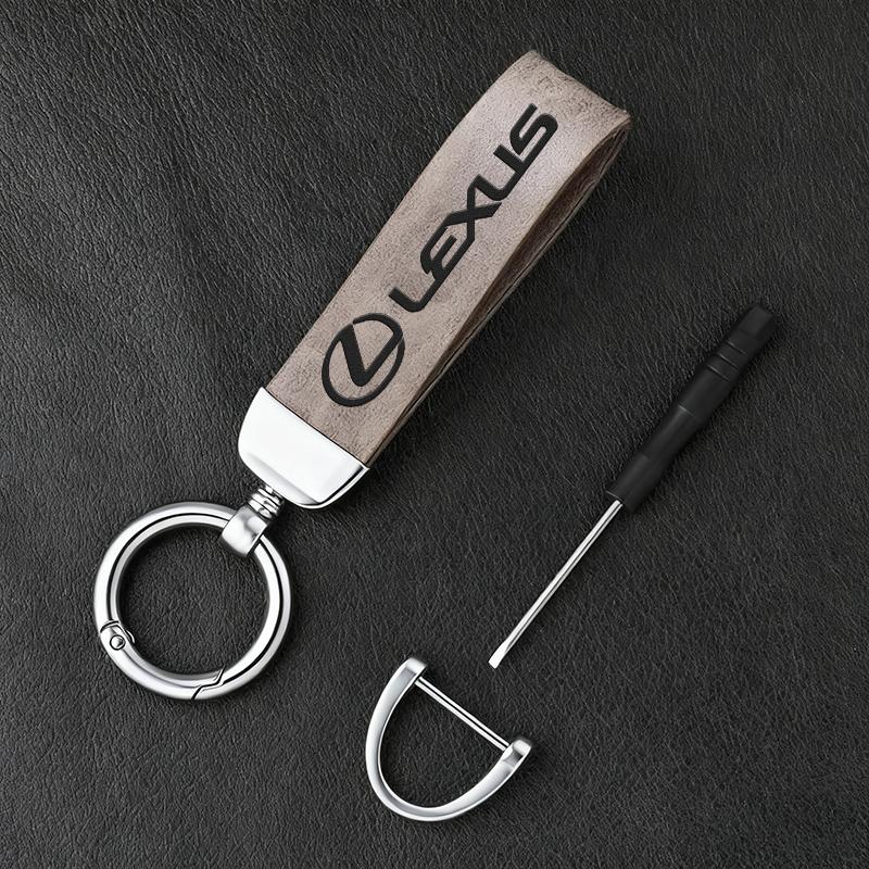 2026 Hot Interior Stickers Car Emblem Keychain Leather Keyring Pendant Gift For Lexus RX300 IS200 IS250 ES350 Ct200h UX250h NX30