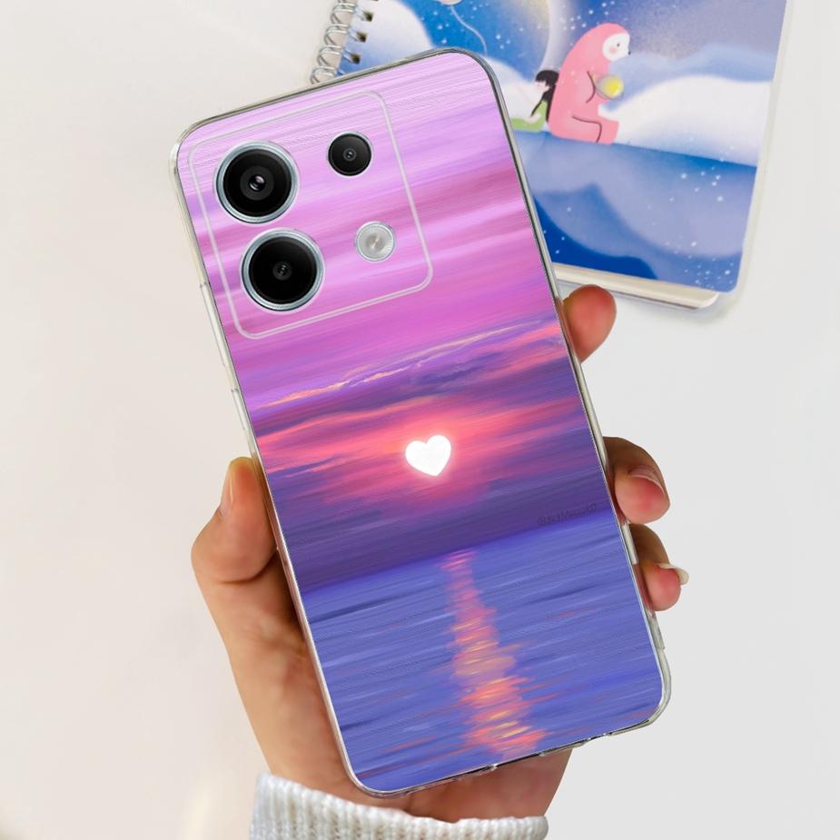 For Xiaomi Poco X6 Pro 5G Case New Fashion Painted Cover Clear Silicone Soft TPU Phone Case For Xiaomi Poco X6 Pro PocoX6 Bumper