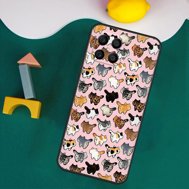Милый Чехол С Рисунком Кота Котенка Для Honor 200 Pro 50 70 90 X9a X8a X8 X9 X8b X9c X9b Honor Magic 7 Lite 5 6 Pro Чехол