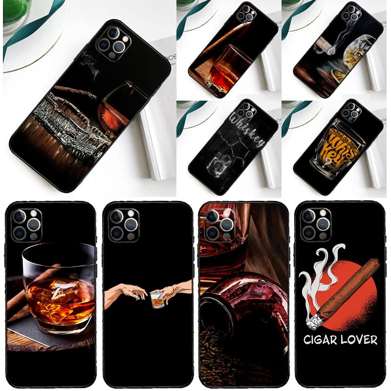 Чехол для телефона Samsung Galaxy A34 A54 A14 A55 A35 A15 A53 A33 A13 A05 A06 A16 A22 A32 A52 с рисунком "Сигара и Виски"
