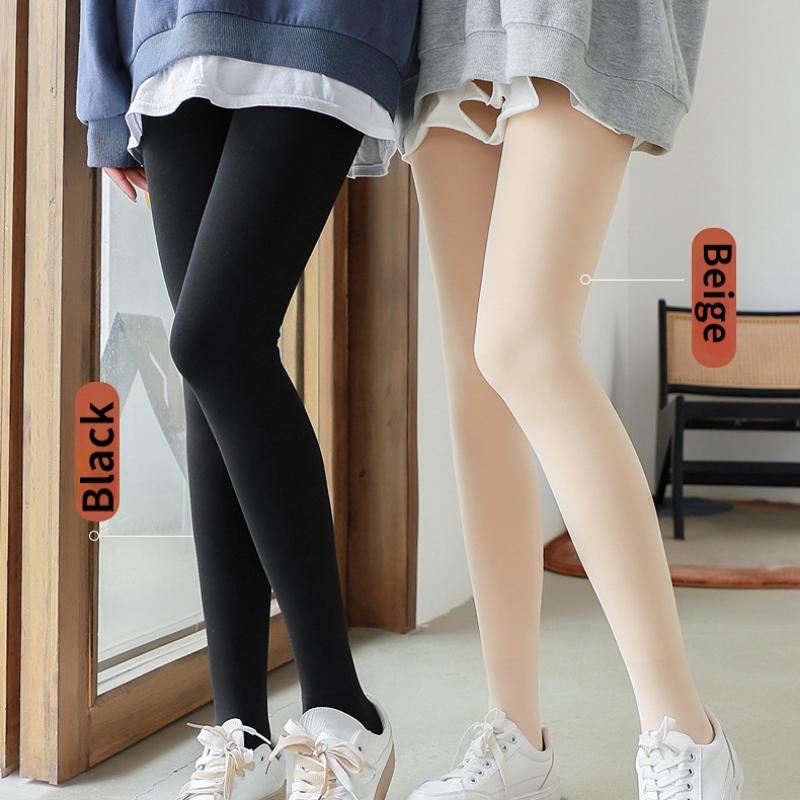 200 г утолщенные женские осенне-зимние цельные брюки, бархатные утолщенные брюки из искусственного нейлона, теплые брюки, верхняя одежда, колготки